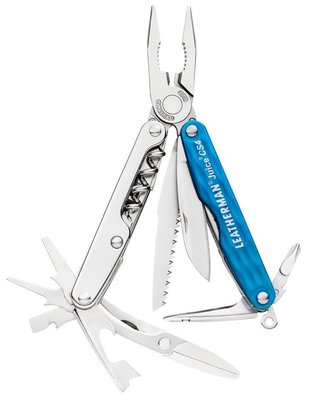 Мультитул Leatherman Juice CS4 Columbia Blue, картонна коробка 831937 фото