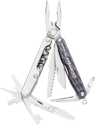 Мультитул Leatherman Juice CS4 Granite Gray, кожаный чехол, подарочная коробка 831987  фото