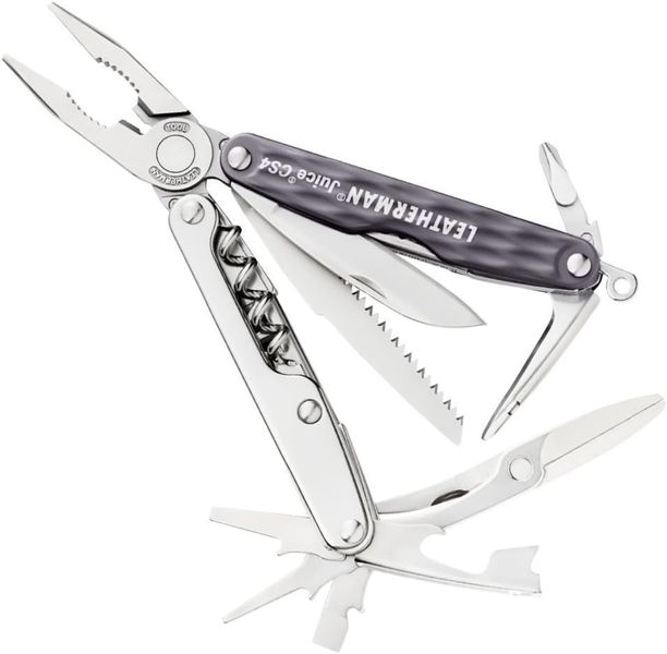 Мультитул Leatherman Juice CS4 Granite Gray, кожаный чехол, подарочная коробка 831987  фото