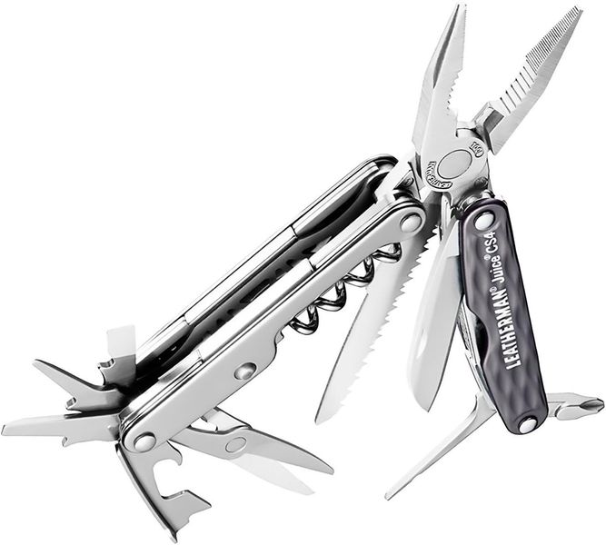 Мультитул Leatherman Juice CS4 Granite Gray, кожаный чехол, подарочная коробка 831987  фото