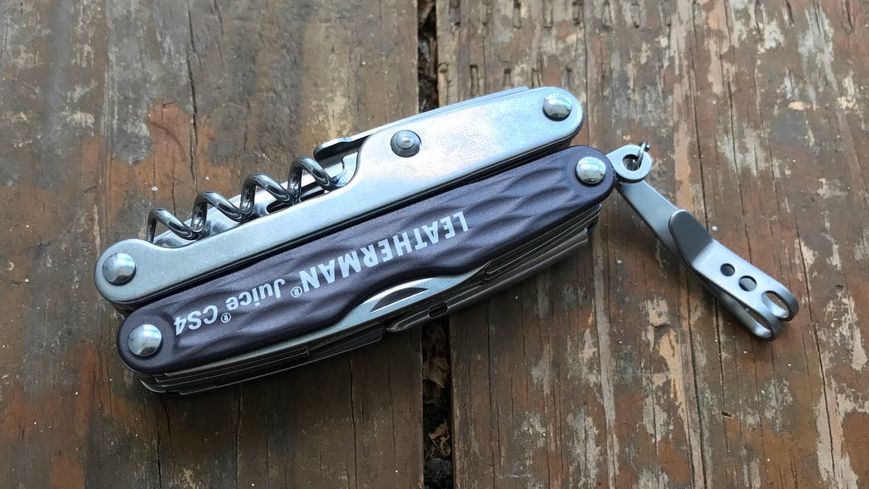 Мультитул Leatherman Juice CS4 Granite Gray, кожаный чехол, подарочная коробка 831987  фото