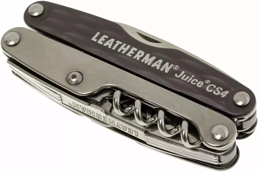 Мультитул Leatherman Juice CS4 Granite Gray, кожаный чехол, подарочная коробка 831987  фото