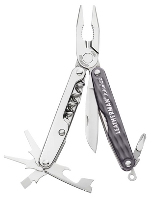 Мультитул Leatherman Juice C2 Granite Gray, кожаный чехол, картонная коробка 831936  фото