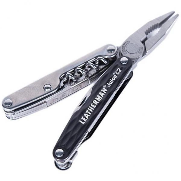 Мультитул Leatherman Juice C2 Granite Gray, кожаный чехол, картонная коробка 831936  фото