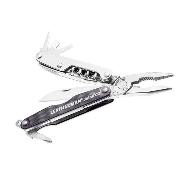 Мультитул Leatherman Juice C2 Granite Gray, кожаный чехол, картонная коробка 831936  фото