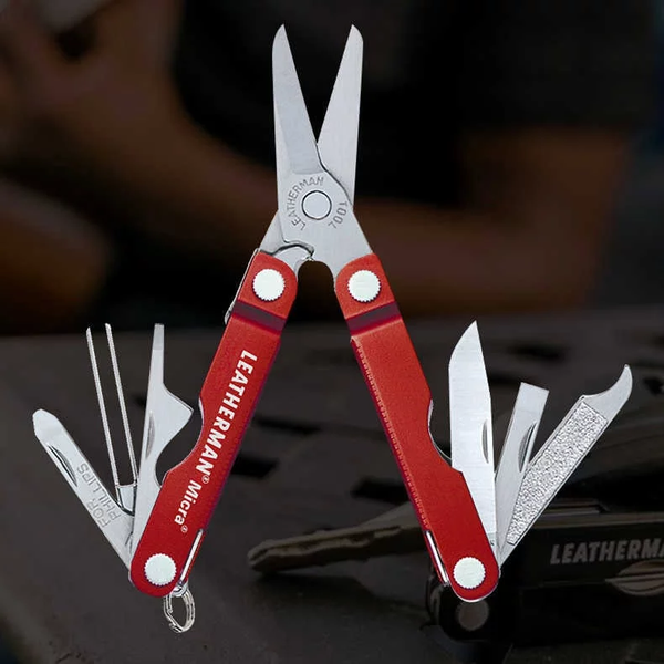 Мультитул Leatherman Micra Red, картонна коробка 64330181N фото