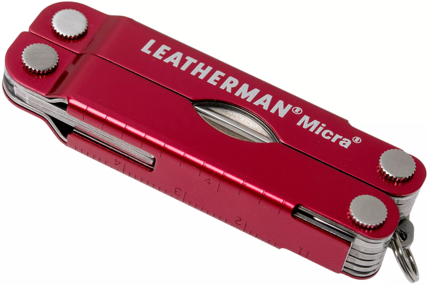 Мультитул Leatherman Micra Red, картонна коробка 64330181N фото