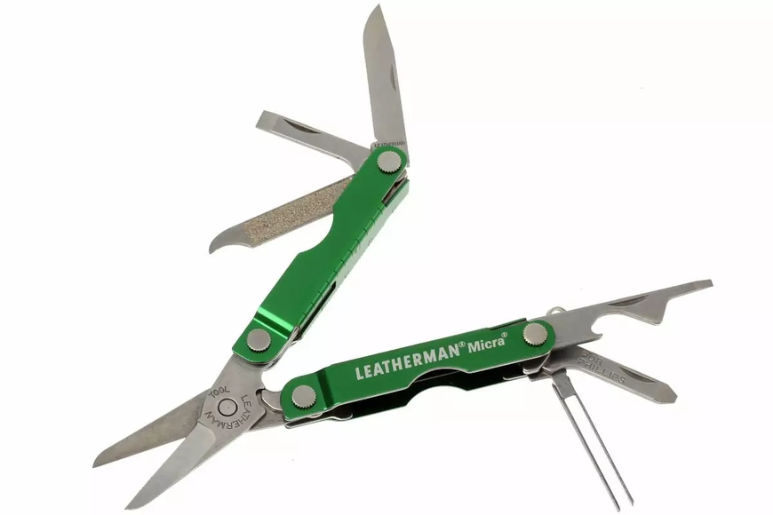 Мультитул Leatherman Micra Green, подарункова коробка 64350082N фото