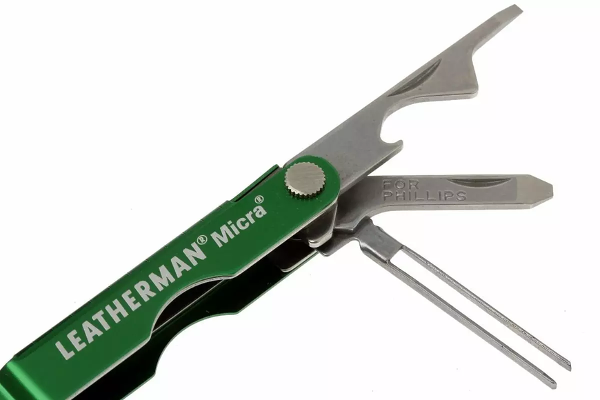 Мультитул Leatherman Micra Green, подарункова коробка 64350082N фото