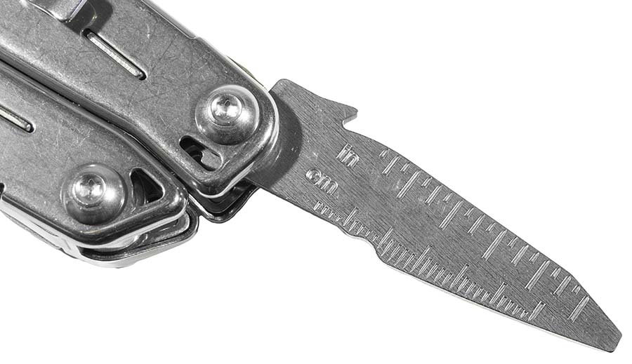 Багатофункціональний інструмент Leatherman Sidekick із сантиметровою та дюймовою лінійками