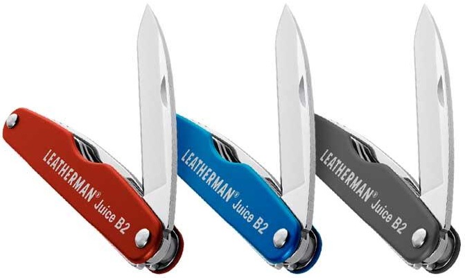 Карманные мультитули Leatherman Juice B2 Cinnabar, Columbia, Granite