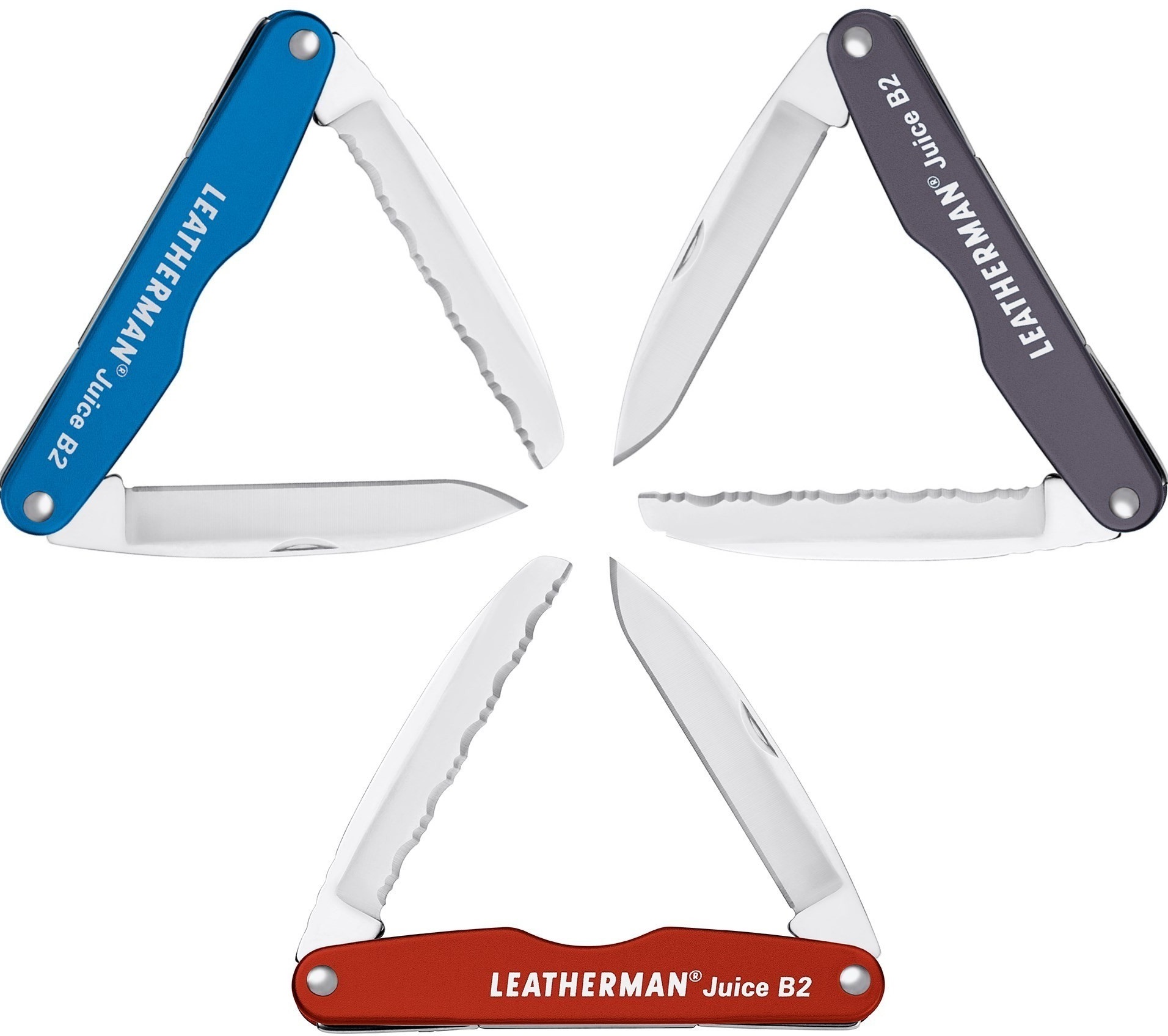 Карманные мультиинструменты Leatherman Juice B2 Cinnabar, Columbia, Granite