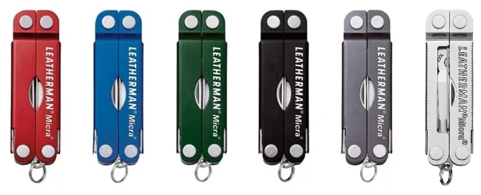 Многофункциональные инструменты Leatherman Micra Red, Blue, Green, Black, Gray