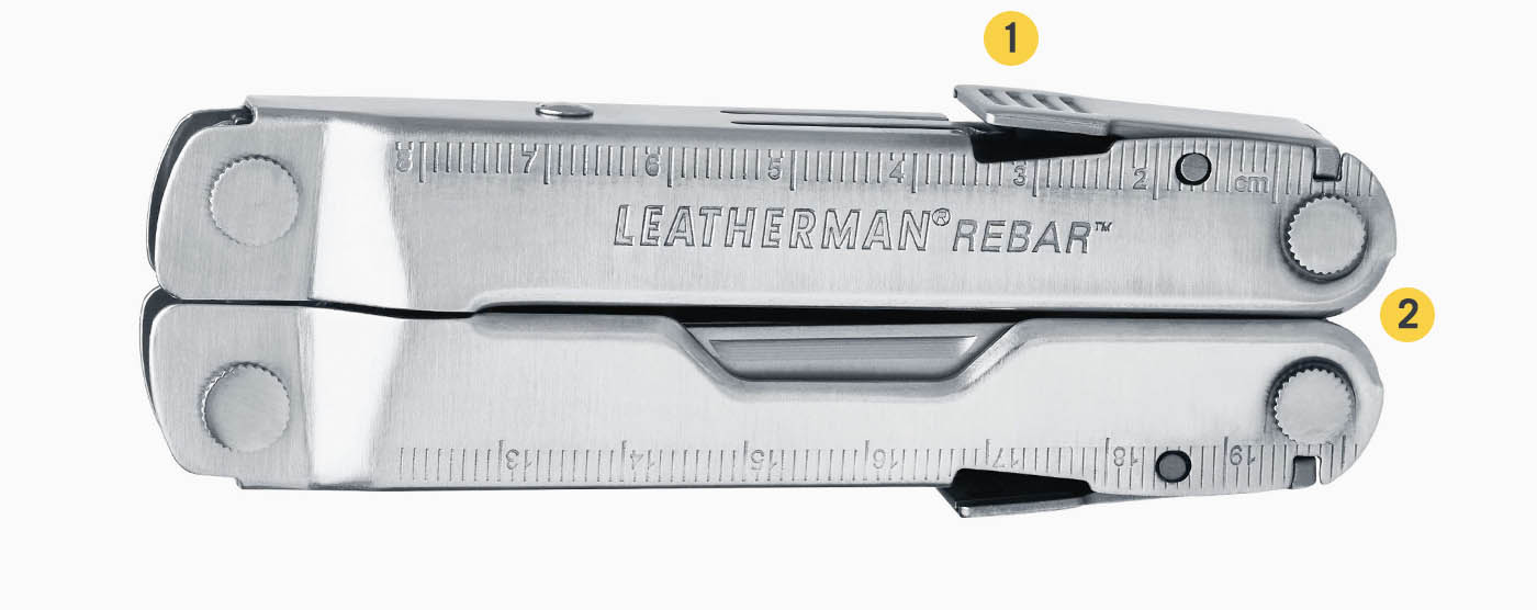 Полноразмерный мультитул Leatherman Rebar 831557 с кольцом для крепления на шнур
