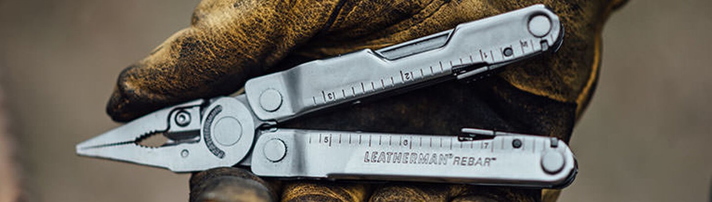 Мультитул Leatherman Rebar Stainless Steel с возможностью использовать функции одной рукой