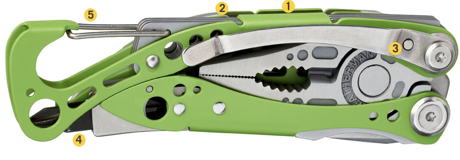 Мутильтитул Leatherman Skeletool с рукояткой с отделением для бит