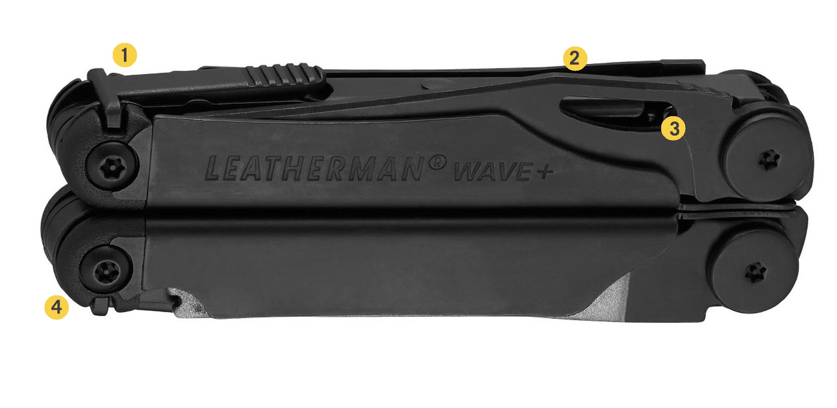 Полноразмерный мультиинструмент Leatherman Wave с кольцом для шнурка 